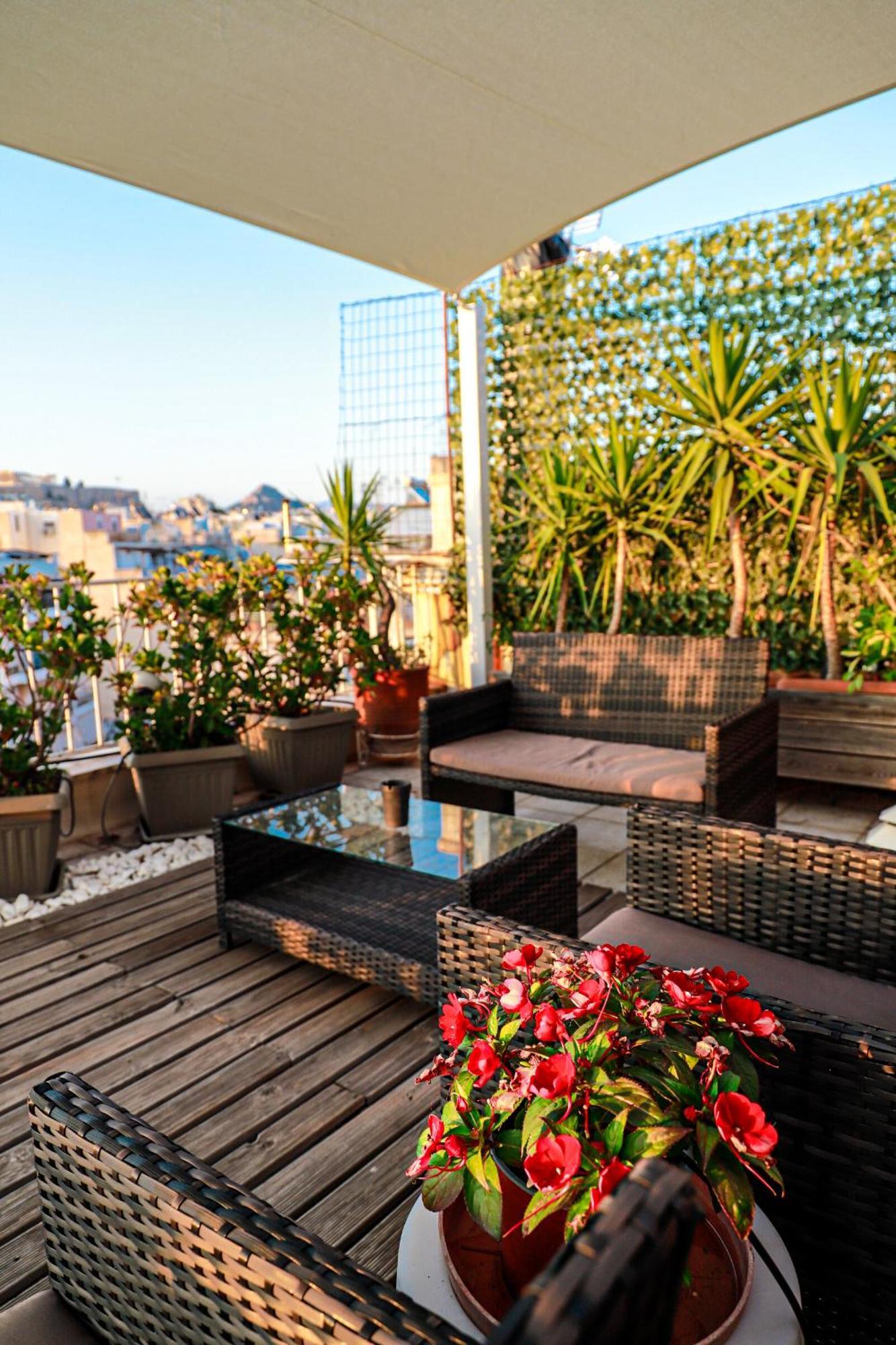 Renovated Apartment With Roof Garden Access, 15 M Walk To Acropolis Αθήνα Εξωτερικό φωτογραφία